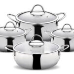 Hermia Concept 8-tlg Kochtopf-Set DYNASTIE Edelstahl