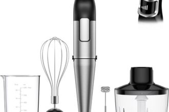 Kraftvoller Stabmixer Set 5-in-1, 1100W Elektrisch