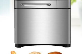 Brotbackautomat 500g-1000g 19 Programme Nuss-Spender Edelstahl