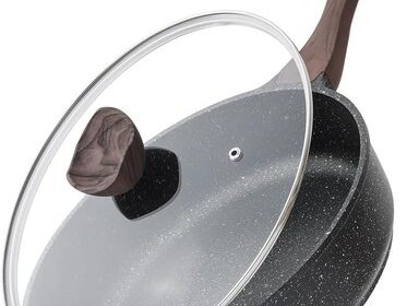 Gesunde Steinpfanne 26cm mit Antihaft &