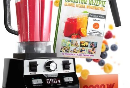 Hochleistungsmixer NUTRIBLENDER MAX Standmixer 2000W Hochleistung