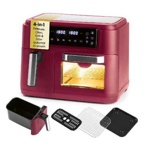 Gourmetmaxx 4-in-1-Heißluftfritteuse, Ofen, Grill & Dörrautomat
