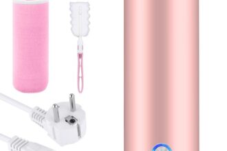Tragbarer Wasserkocher, 400ml Mini Reisewasserkocher, 3