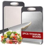 2 Stück Titan Schneidebrett, Titanium Cutting
