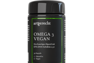 Omega 3 Vegan High EPA | 30 Kapseln | EPA & DHA Verhältnis 2,3:1 aus Algenöl – TOTOX-Wert 5.9, schonende Extraktion