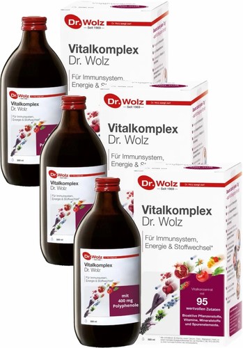 3er-Pack Dr. Wolz Vitalkomplex Nahrungsergänzungsmittel -