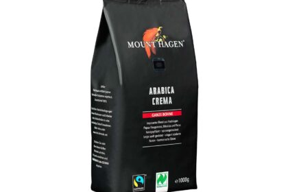 Mount Hagen Bio-Kaffee Arabica Crema, ganze Bohnen, 1000 g