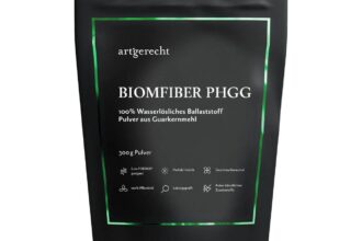Biomfiber PHGG | 300 g | Partially Hydrolyzed Guar Gum aus Guarkernmehl – löslicher Ballaststoff, 100 % natürlich