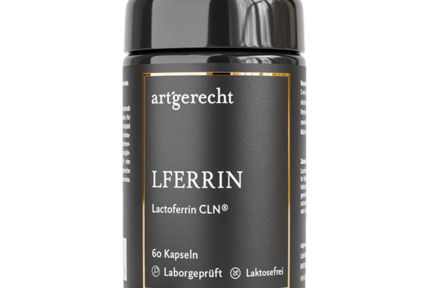 Lactoferrin CLN hochdosiert (400 mg) | 60 Kapseln | 98 % Reinheit | Aus Milch – laktosefrei, hergestellt in Deutschland