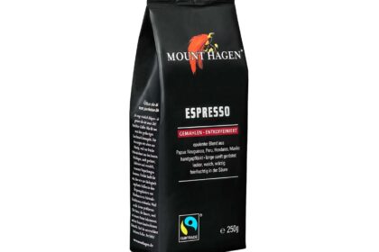 Mount Hagen Bio-Espresso, gemahlen, entkoffeiniert, 250 g