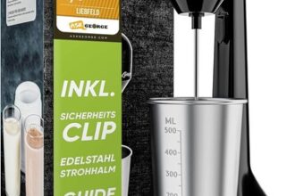 Liebfeld Shake Mixer elektrisch 500ml Edelstahl