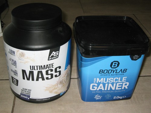 Bodylab -Pure Muscle Gainer-2kg-Vanilla +AS-Ultimate MASS