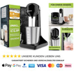 Elektrischer Protein Shaker 500ml Edelstahl Becher