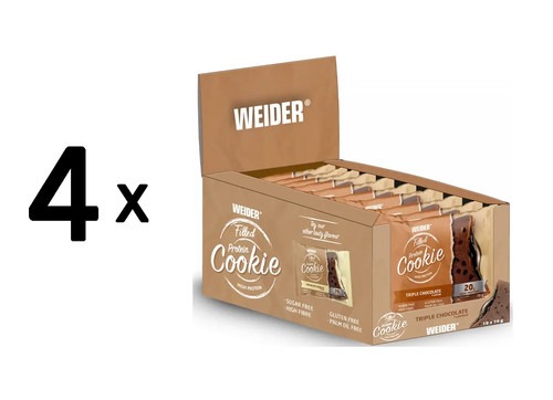 4 x Weider Filled Protein Cookie