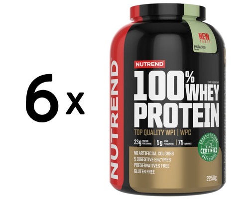 6 x Nutrend 100% Whey Protein,