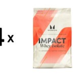 4 x Myprotein Impact Whey Isolate