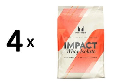4 x Myprotein Impact Whey Isolate