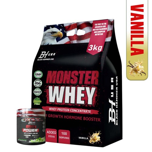 Protein Pulver 3KG Vanille | Monster