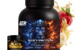 Lion Whey 5KG Banane-Erdbeere + Black