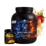 Lion Whey 5KG Banane-Erdbeere + Black