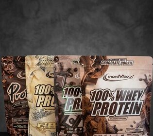 4x IronMaxx 100% Whey Protein Pulver
