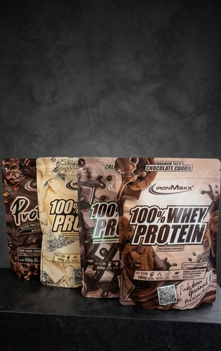 4x IronMaxx 100% Whey Protein Pulver