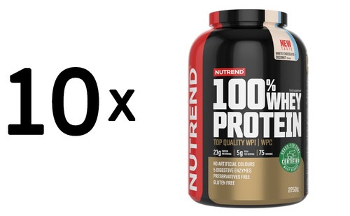 10 x Nutrend 100% Whey Protein,