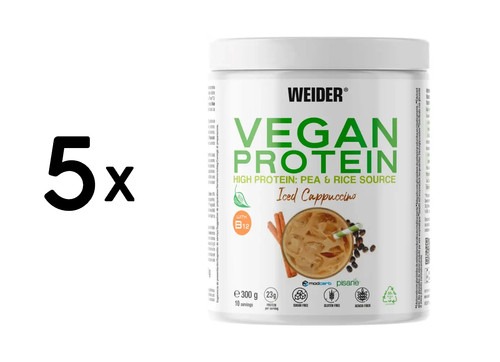 5 x Weider Vegan Protein