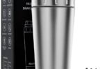 TOOFEEL Protein-Shaker-Flasche, 590 ml, doppelwandig, isoliert,