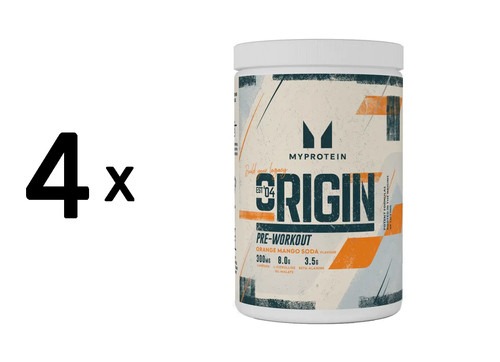 4 x Myprotein Origin Pre-Workout (30